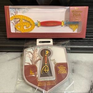 Winnie the Pooh Matching Collectible Key & Pin 2021 Special Limited Edition
